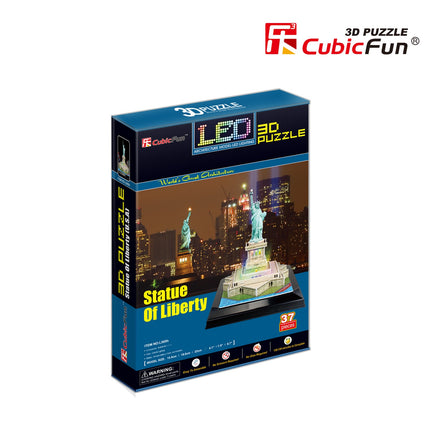 Cubicfun 3D puzle ar LED Brīvības statuju