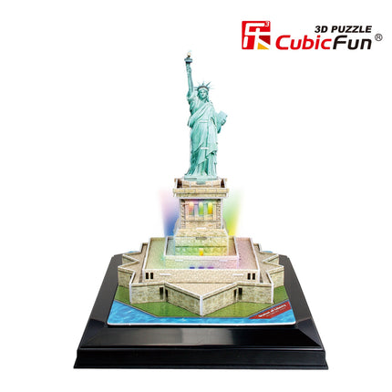Cubicfun 3D puzle ar LED Brīvības statuju