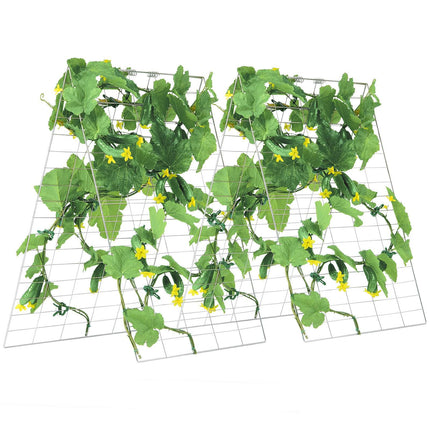 Cucumber Trellis A-Frame, Foldable Metal, 35 x 55 in With Plant Clips