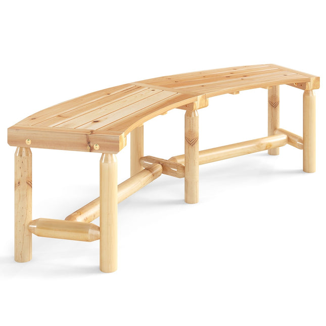 Izliekts koka sols āra lietošanai 2-3 personām, 170 cm