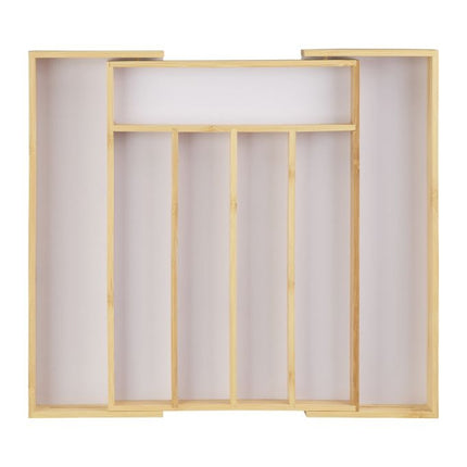 Cutlery tray bamboo 40 cm extendable
