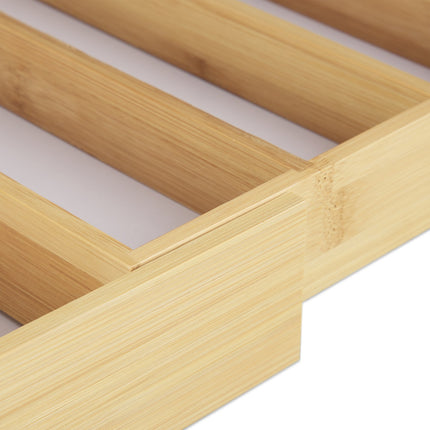 Cutlery tray bamboo 40 cm extendable