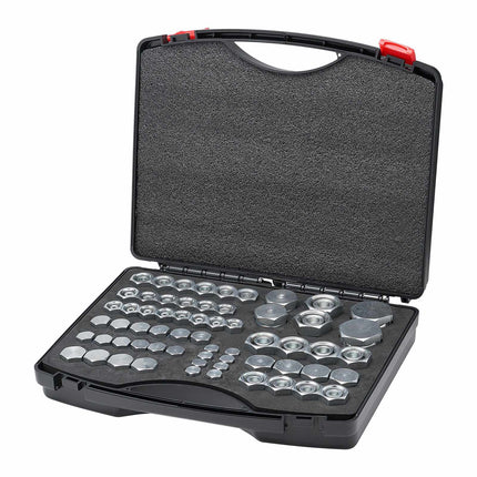 DIN Hydraulic Cap and Plug Kit, 64-Piece, Sizes 14–36