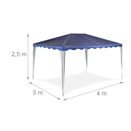 Tumši zils paviljons 3x4 m