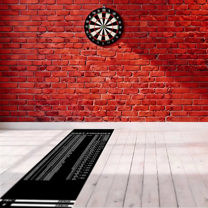 Šautriņu paklājiņš ar Oche līniju, 60x260 cm, neslīdošs