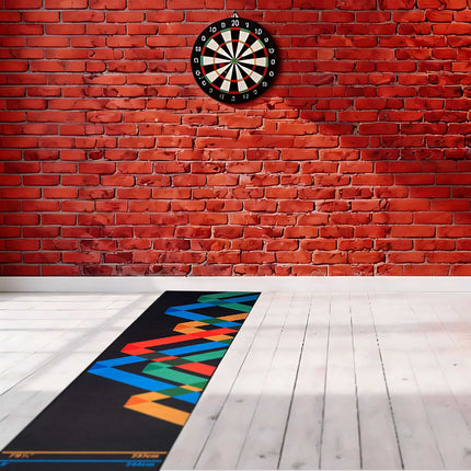 Šautriņu paklājiņš ar oficiālo Oche līniju, 60x260 cm, neslīdošs