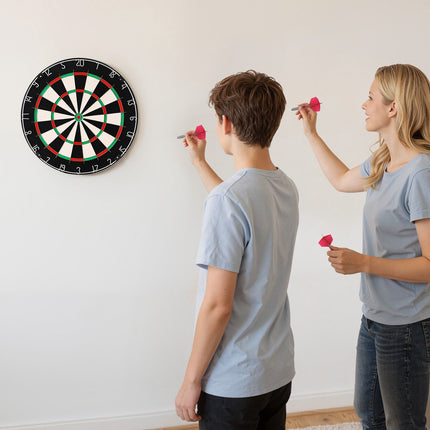 Dartboard, Self-Healing Sisal, Staple-Free Bullseye, 450mm