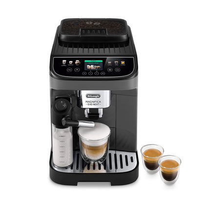 Piena espresso automāts De'Longhi Magnifica Evo, 10 dzērieni, melns/grafīts