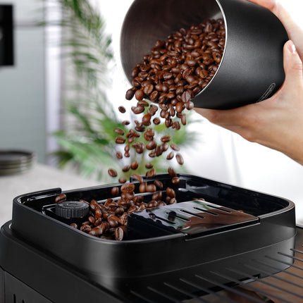 Piena espresso automāts De'Longhi Magnifica Evo, 10 dzērieni, melns/grafīts