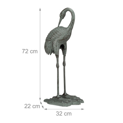 Dekoratīva čuguna celtņa statuja