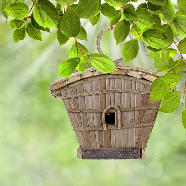 Dekoratīva putnu māja dažādos dizainos
