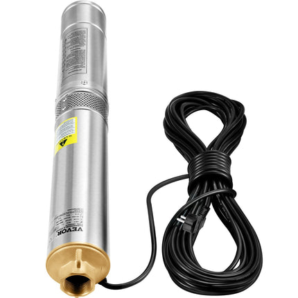 Deep Well Submersible Pump 750W, 100 Lpm, 66 m