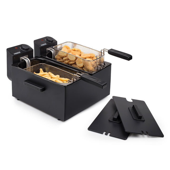 Deep fryer Double 2x3L 2x1800W Black