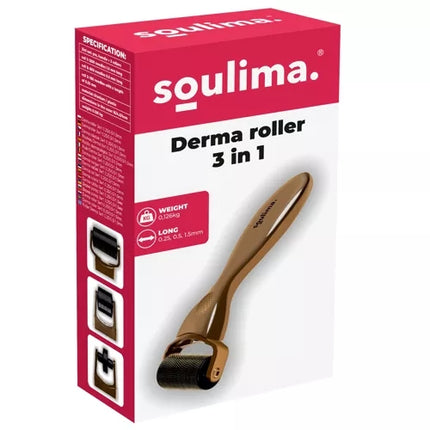 Derma roller 3in1 0.25/0.5/1.5mm Soulima 22846