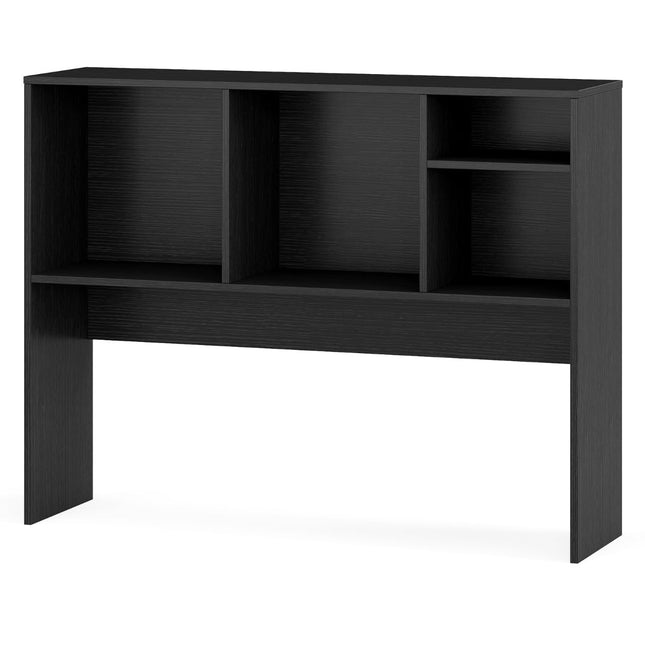Rakstāmgalda plaukts ar 4 nodalījumiem, melns, 94x25x73 cm