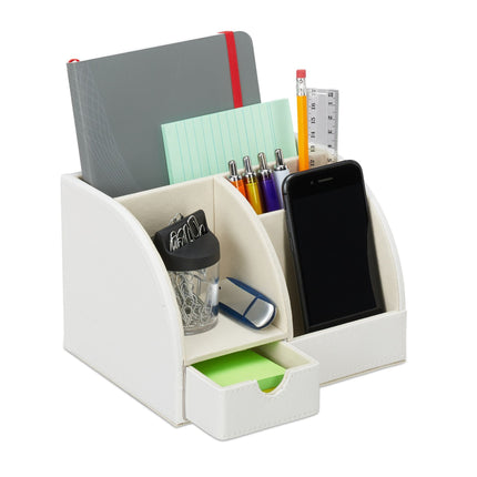 Rakstāmgalda organizators no mākslīgās ādas