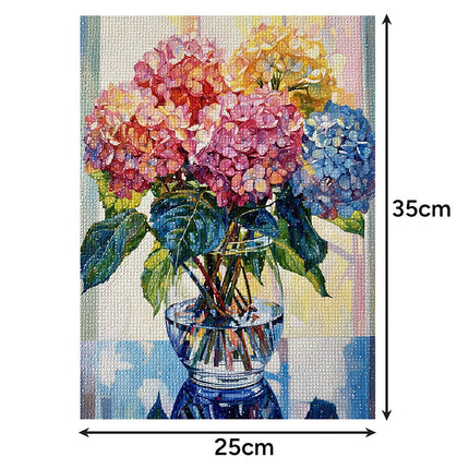 Dimantu Gleznošanas Komplekts, Pušķa Dizains, 40x30cm
