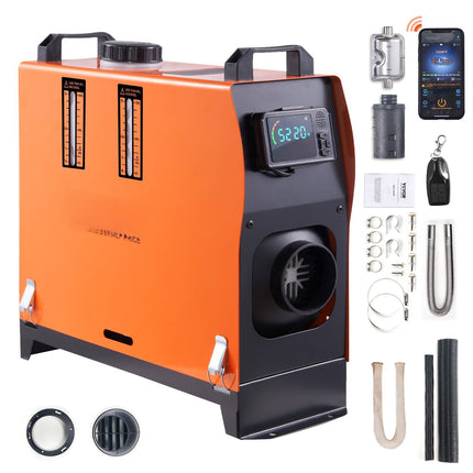 Diesel Air Heater 12V 8KW All-in-One, Bluetooth LCD