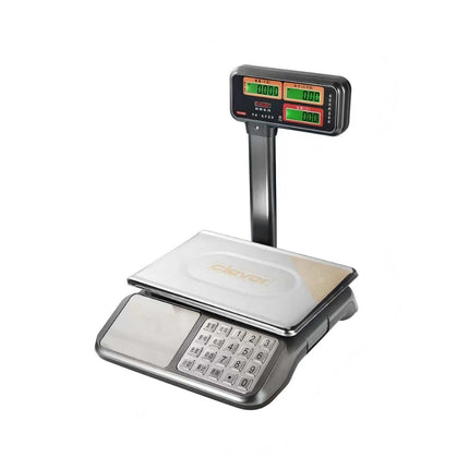 Digitālie kontroles svari, 40 kg celtspēja, divkāršs LCD displejs