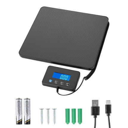 Digital Shipping Scale 440 lb, Dual Accuracy, LCD Tare Hold
