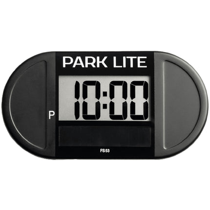 Digital parking meter with solar cell and two displays