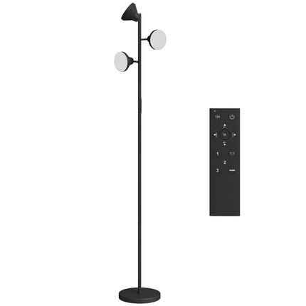 Regulējama grīdas lampa ar lasāmgaismu, RGB, tālvadības pults