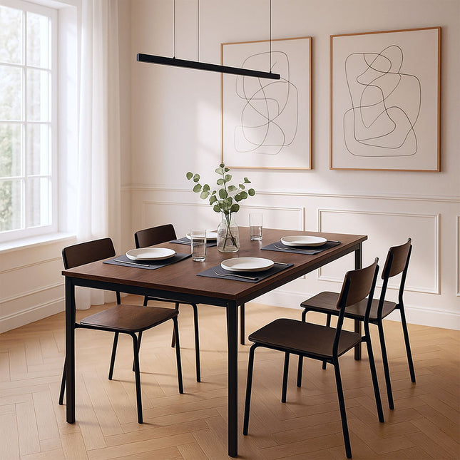 Ēdamgalds 4 personām, 110 x 60 cm, ozolkoka imitācijas virsma