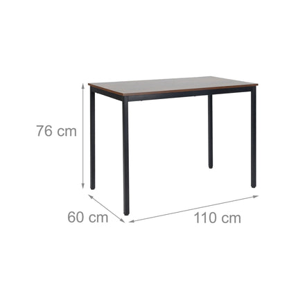 Ēdamgalds 4 personām, 110 x 60 cm, ozolkoka imitācijas virsma