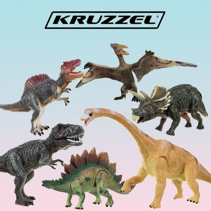 Dinozauri - kustīgas figūriņas, 6 gab. 22398