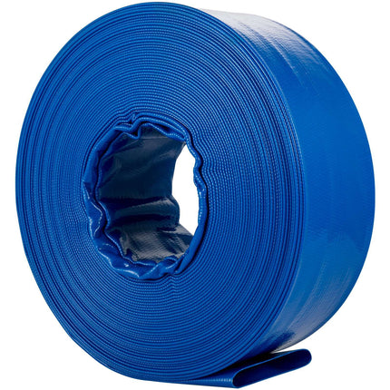 Discharge Hose 2 In x 105 Ft PVC Lay Flat With Clamps