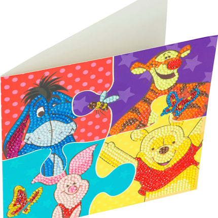 Disney kristāla mākslas kartiņa Vinnija Pūka puzle, 18 x 18 cm