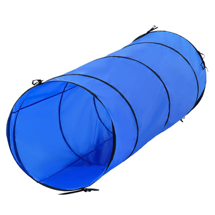Dog Agility Course Kit, 5-Piece Set With Tunnel & Hurdles
