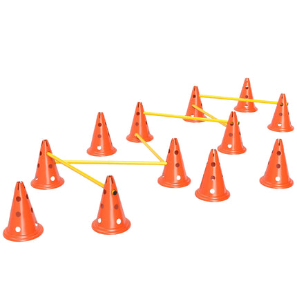 Agititātes komplekts suņiem 6 daļu agititātes aprīkojums suņu apmācībai Šķēršļu komplekts ar 12 konusiem 6 regulējama augstuma barjeras pārnēsāšanas soma Treniņu piederumi Koordinācijas treniņi spēlēm Treniņi