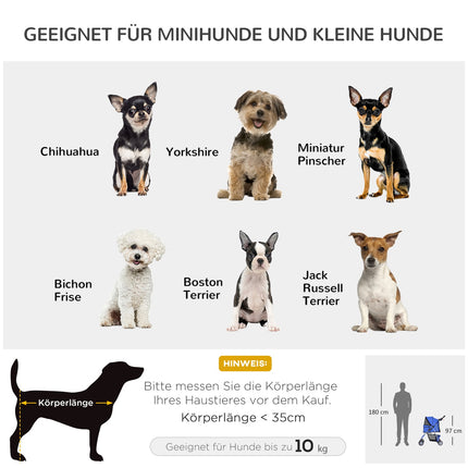 Suņu ratiņi, suņu bugi, mājdzīvnieku suņu bugi, ratiņi, skriešanas piekabe, zila