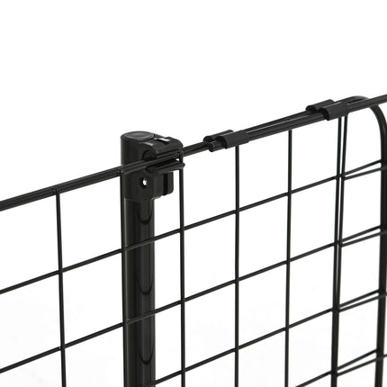 Suņu sargs automašīnai, universāls, regulējams bagāžnieka režģis, metāla, melns (91-152) x 30 cm