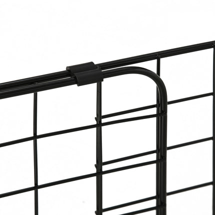 Suņu sargs automašīnai, universāls, regulējams bagāžnieka režģis, metāla, melns (91-152) x 30 cm