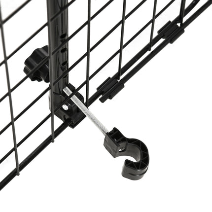 Suņu sargs automašīnai, universāls, regulējams bagāžnieka režģis, metāla, melns (91-152) x 30 cm