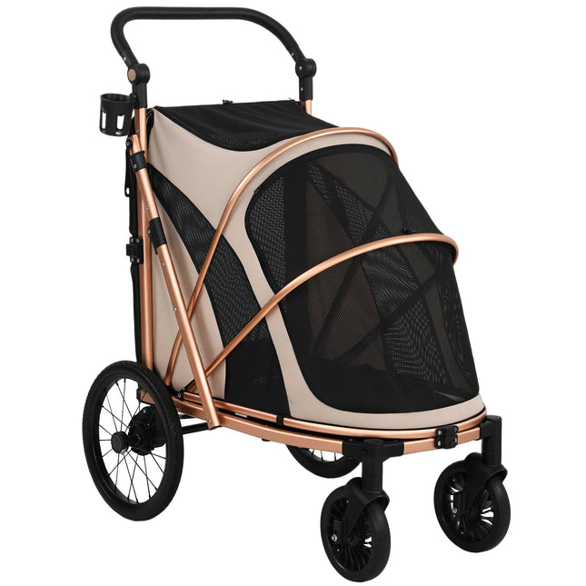 Suņu ratiņi, salokāmi, 360 grādu grozāmi riteņi, līdz 20 kg