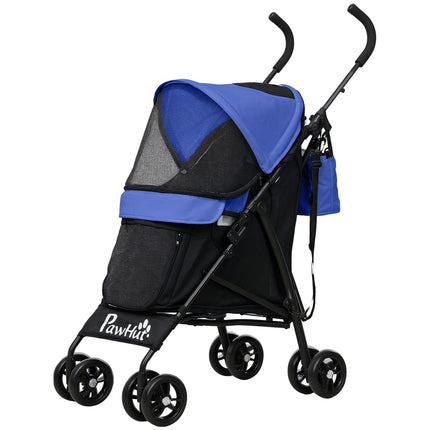 Suņu ratiņi, saliekami suņu ratiņi suņiem un kaķiem līdz 4 kg, kaķu ratiņi ar sieta logiem, plecu siksnu, uzglabāšanas somu, krūzīšu turētāju, lietussargu, kaķu ratiņiem, tumši zili