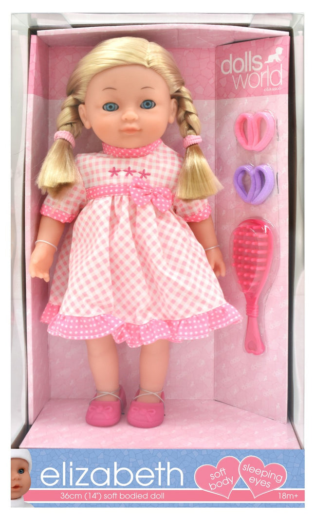 Lelle Elizabete, 36 cm, reālistiskas iezīmes, ideāli piemērota spēlēšanai