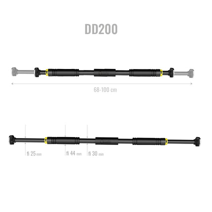 Durvju vingrošanas stienis, regulējams 68-100 cm, mājas fitnesam