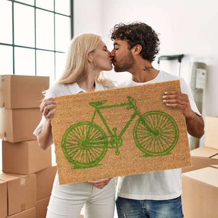 Durvju paklājiņš Velosipēds Kokosrieksts