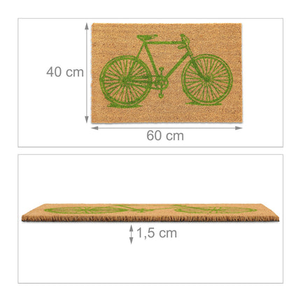 Durvju paklājiņš Velosipēds Kokosrieksts