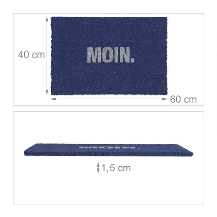Durvju paklājiņš kokosšķiedras "Moin"