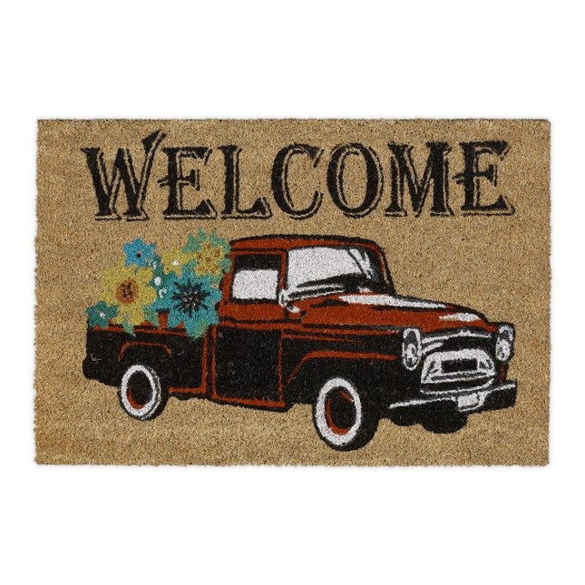 Durvju paklājiņš kokosšķiedras "Welcome" automašīnām