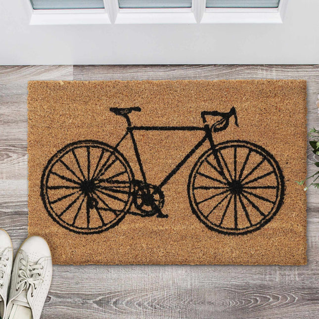Durvju paklājiņš kokosšķiedras velosipēdam