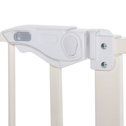Durvju drošības vārti bez urbšanas Platums regulējams barjera ar dubultu slēdzeni suņu barjera aizsargvārti 97,5 x 104,1 cm