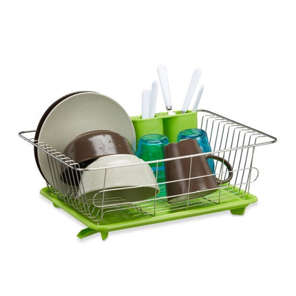 Notekas grozs zaļš ar plastmasas bļodu