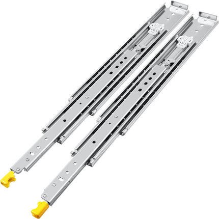 Drawer Slides With Lock, 28 In, 500 lb, Full Extension