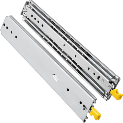 Drawer Slides With Lock, 28 In, 500 lb, Full Extension